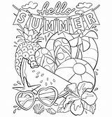 Coloring Summer Pages Crayola Sheets Adult Printable Kids Cute Choose Board sketch template