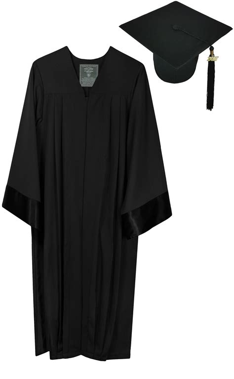 elegant black cap gown bachelor graduation set rs