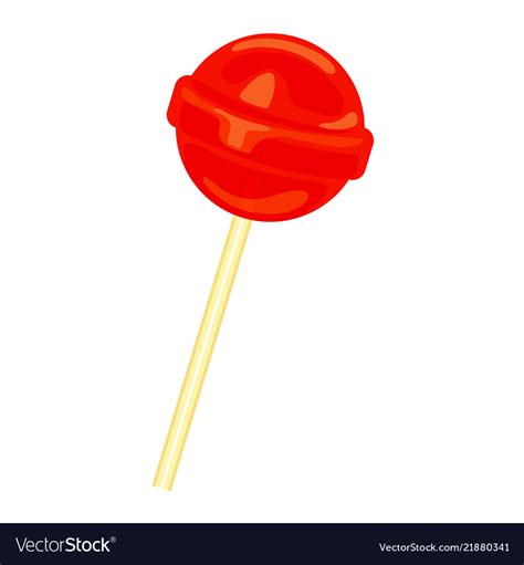 red lollipop icon cartoon style royalty  vector image