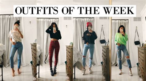 outfits   week  casual fashionable youtube