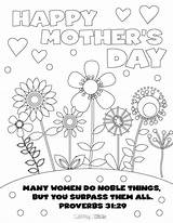 Coloring Mothers Pages Mother School Sunday Cards Printable Color Print Bible Sheets Crafts Kids Church Colouring Religious Grandma Toddlers Childrens sketch template
