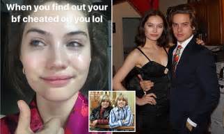 dylan sprouse s girlfriend claims he cheated on her daily mail online