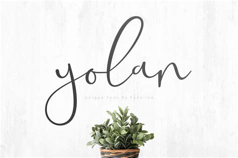 yolan unique font design cuts  handwritten fonts script fonts