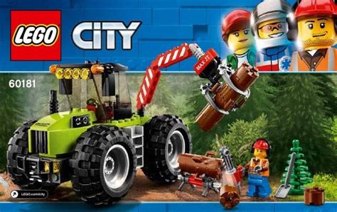 View Lego Instructions For Forest Tractor Set Number 60181 To Help You