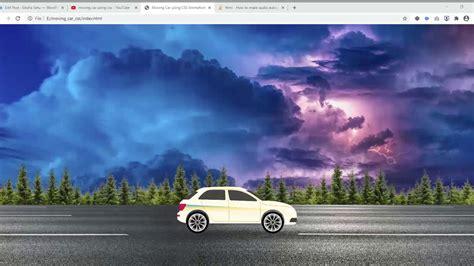 moving car website  css animation youtube