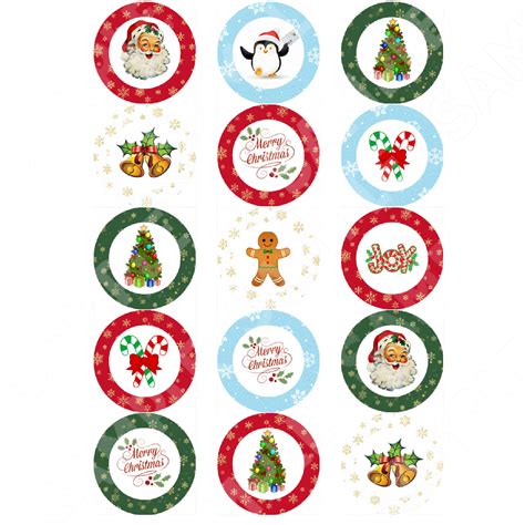 christmas cupcake toppers edible picture caketopie