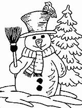 Coloring Snowman Pages Winter Christmas Printable Blank Kids Clip Sheets Disney Print Wonderland Holiday Coloring4free Book Snowmen Drawing Sheet Flower sketch template