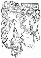 Mucha Coloring Alphonse Pages Color Getcolorings Getdrawings sketch template