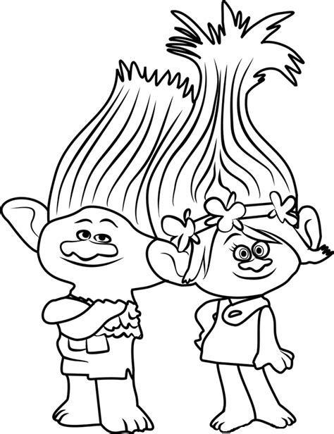 troll coloring page
