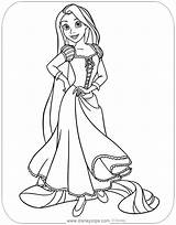 Rapunzel Tangled Coloring Pages Disney Printable Gothel Disneyclips Pascal Mother Posing sketch template