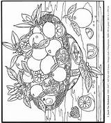 Coloring Dover Stilleben Cezanne Stillleben Ananas Fingerdruck Obst Erwachsene Doverpublications sketch template
