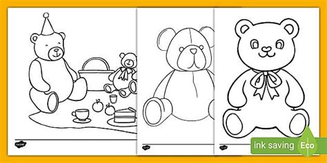 teddy bears picnic colouring pages lehrer gemacht