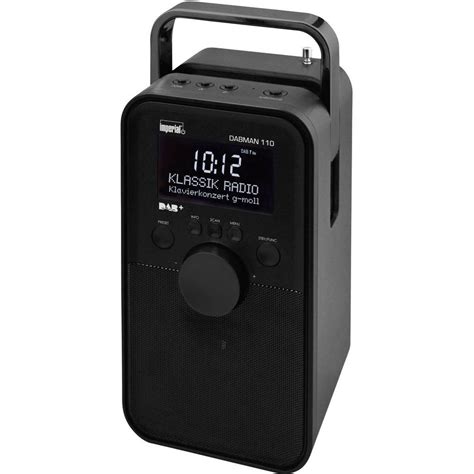 dab portable radio imperial aux dab fm rechargeable black im conrad  shop