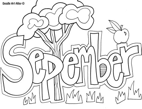 months   year coloring pages classroom doodles