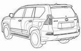 Lexus Coloring Pages Toyota Prado Cruiser Facelift Leaked Land sketch template