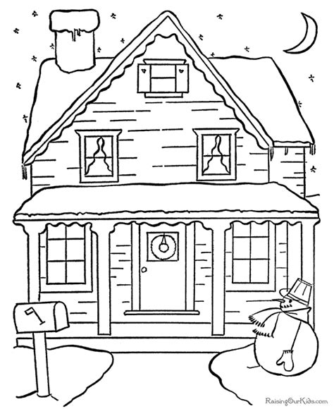 christmas scenes coloring pages coloring home