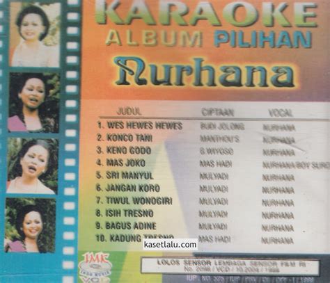Vcd Nurhana Karaoke Album Pilihan Kaset Lalu