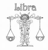 Libra Zodiac Novocom Designlooter Astrology sketch template