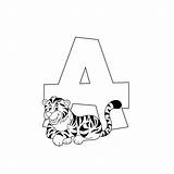 Tiger Letter sketch template