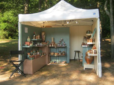 jeff brown pottery  outdoor booth