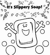 Soap Hygiene Slippery Clues sketch template