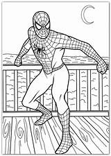 Spiderman Coloring Pages Printable Color Bestappsforkids sketch template