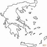 Printable Map Greece Outline Coloring Regard Pages sketch template
