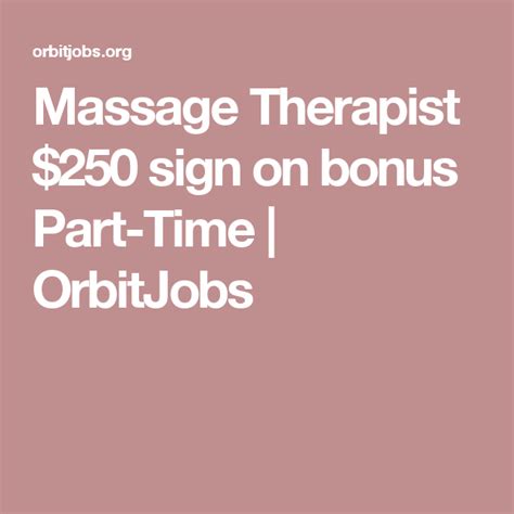 massage therapist 250 sign on bonus part time shreveport
