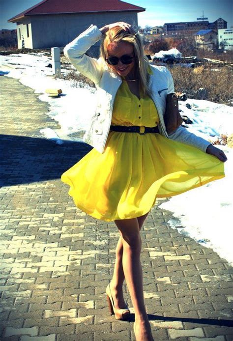 yellow day cute yellow dresses neon yellow dresses fashion