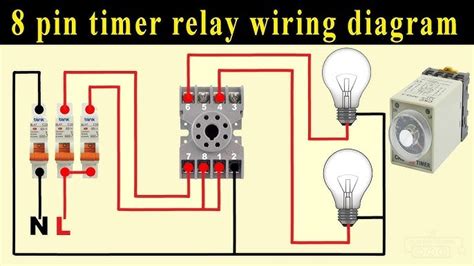 pin timer relay wiring diagram electrical  electronics