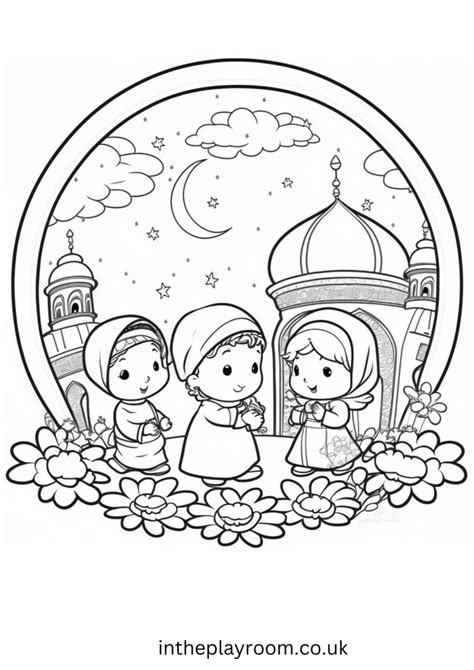 islamic coloring pages  muslim kids   playroom