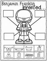 Franklin Benjamin Inventions Inventors Freebies Kite sketch template