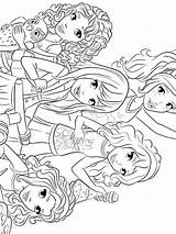 Lego Friends Coloring Pages Printable Template sketch template