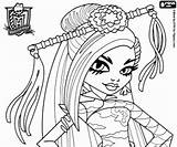 Monster High Coloring Coloriage Pages Jinafire Long Imprimer Printable Desenho Clawdeen Hig Wolf Venus sketch template
