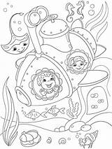 Coloring Yellow Pages Color Underwater Cartoon Getcolorings Getdrawings Drawing Submarine sketch template