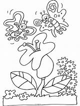 Kleurplaten Meisjes Kleurplaat Vlinders Bloem Vlinder Coloriages Malvorlagen Printemps Animaatjes Bedankt Zurück sketch template