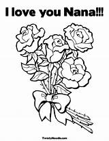 Nana Coloring Pages Printable Soon Well Happy Birthday Better Color Colouring Nanna Sheets Print Mothers Feel Cards Clipart Kids Flower sketch template