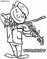 Violin Coloring Pages Sheet Colorings Violinist Coloringway sketch template