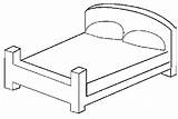 Coloring Pages Bedroom Bed Furniture Kids sketch template