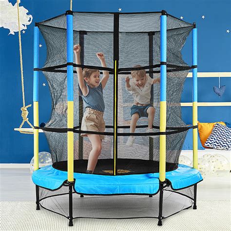 doufit  mini trampoline  adjustable handle   kids toddler
