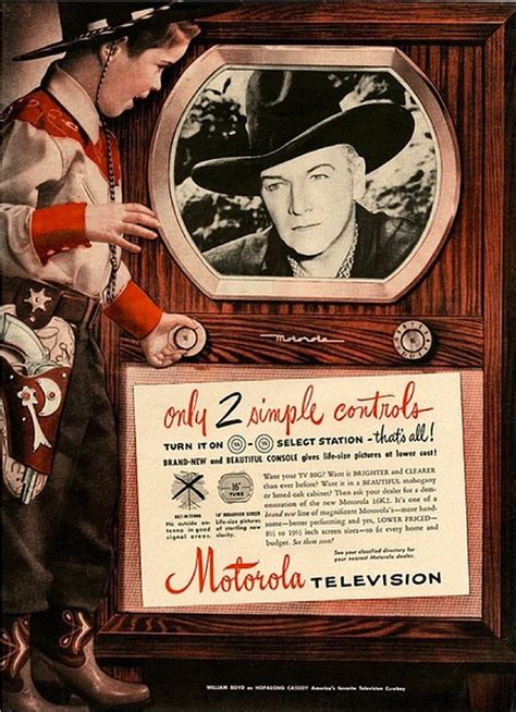 Motorola Television Ad Featuring Hopalong Cassidy — On