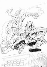 Green Coloring Spiderman Pages Printable Print Color sketch template