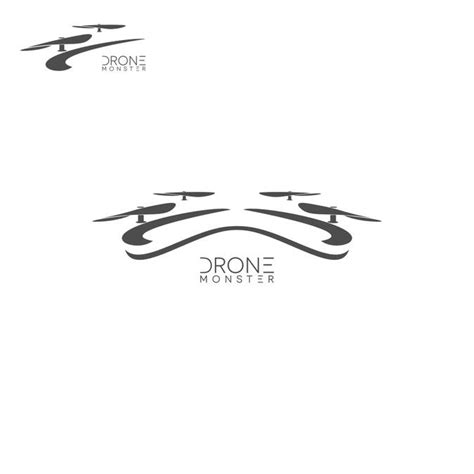 create  minimalist drone logo  drone monster logo design contest drone logo drone logo