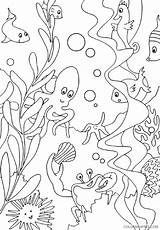 Coloring Pages Coloring4free Underwater Under Sea Life Related Posts sketch template