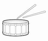 Preschool Drum Snare sketch template