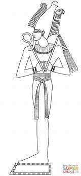 Osiris Osiride Egyptian Stampare Egizi Dio Egizio Ausmalbilder Egitto Supercoloring Facili Egiziane Disegnare Ausdrucken Geroglifici sketch template