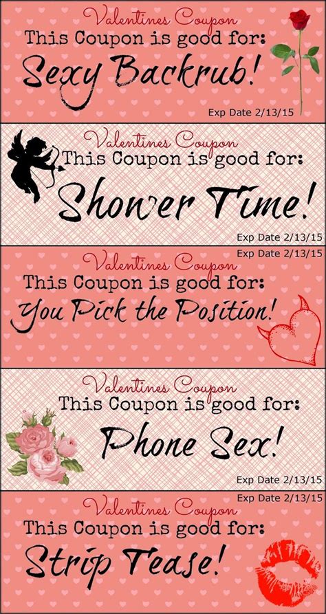 valentine s day coupons free to print out adult versions valentines valentine ts