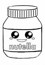 Nutella Template sketch template