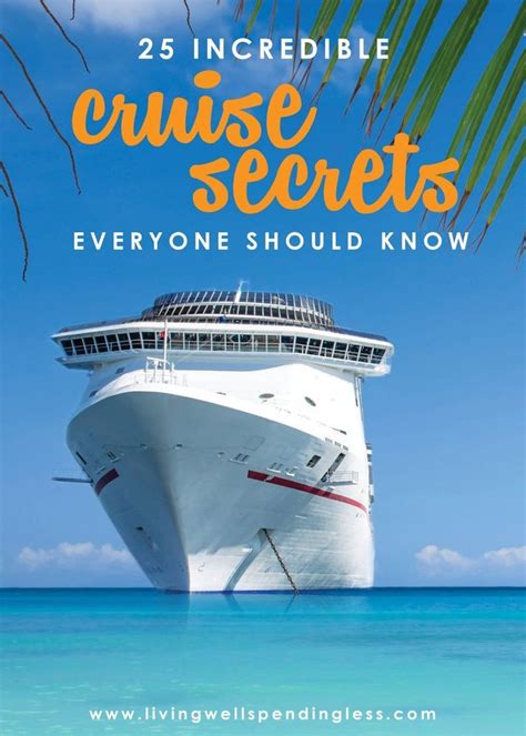 these 25 cruise secrets can help you find the best deals discover