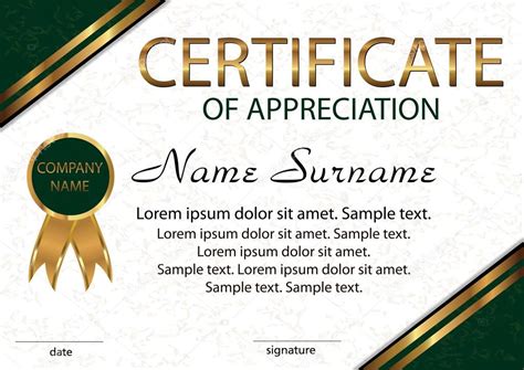 certificate  appreciation diploma stock vector  nataliakarebina